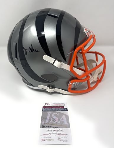 Ja'Marr Chase Cincinnati Bengals Autographed Full Size Flash Helmet JSA Witnessed Certified
