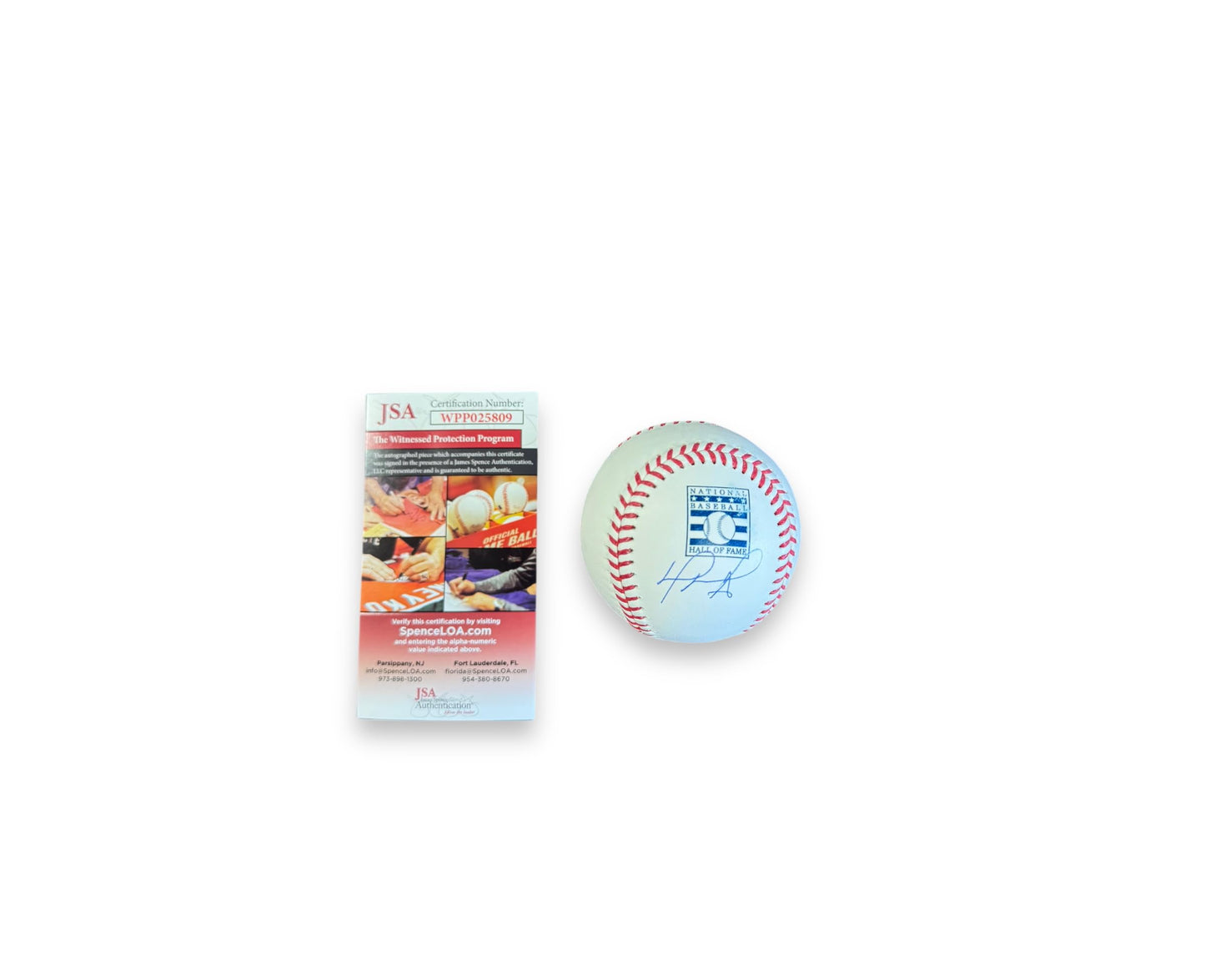 David Ortiz Red Sox Autographed Signed Official MLB Baseball Hall Of Fame JSA Witnessed Certified