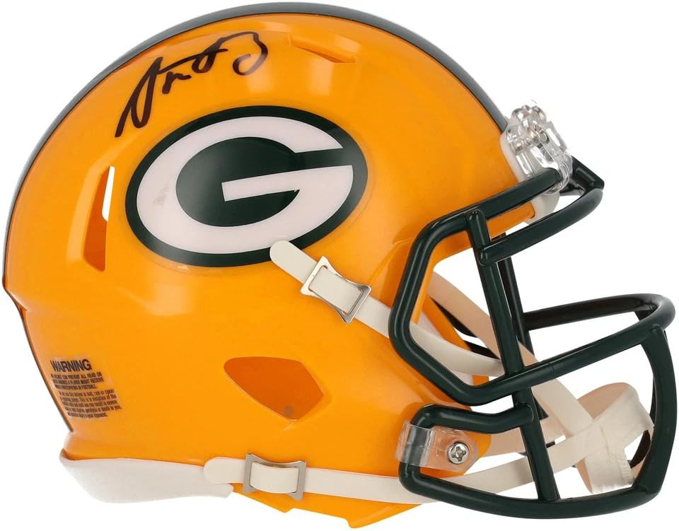 Aaron Rodgers Packers Autographed Signed Mini Helmet Steiner Certified
